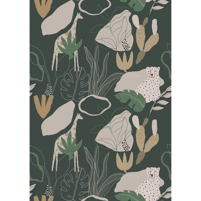 Galerie Day Dreamers Safari Green Mural RB248