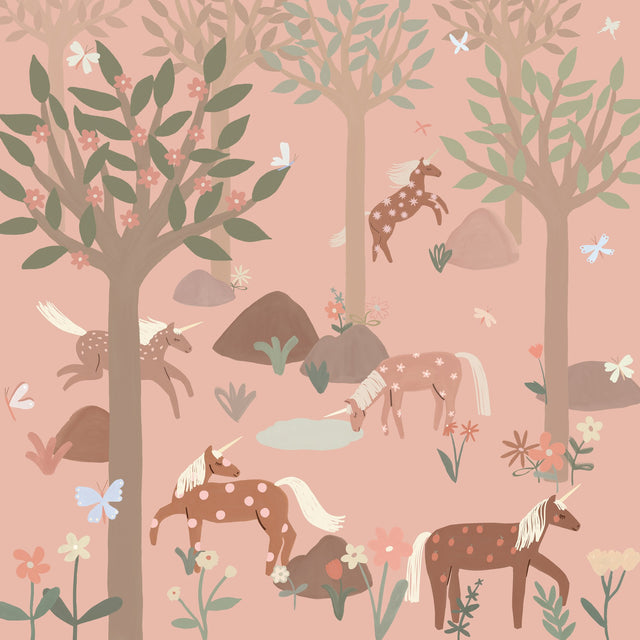 Galerie Day Dreamers Unicorn Pink Mural RB351
