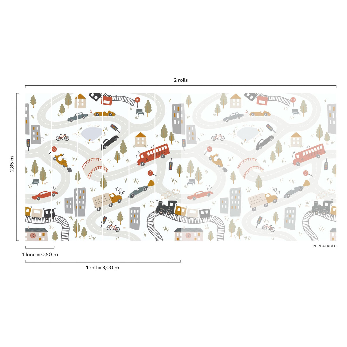 Galerie Day Dreamers Kids Multi-colored Mural RB383
