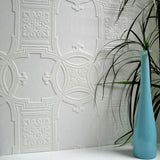 Brewster RD01600 Early Victorian Paintable Textured Vinyl Wallpaper