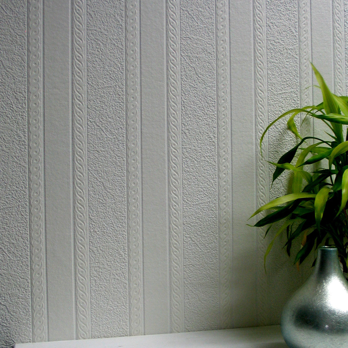 Brewster RD80011 Blarney Marble Stripe Paintable Textured Vinyl Wallpaper