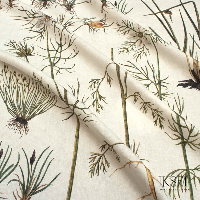 Schumacher RF417CS70 HERBIER in WHITE Fabric - IKSEL