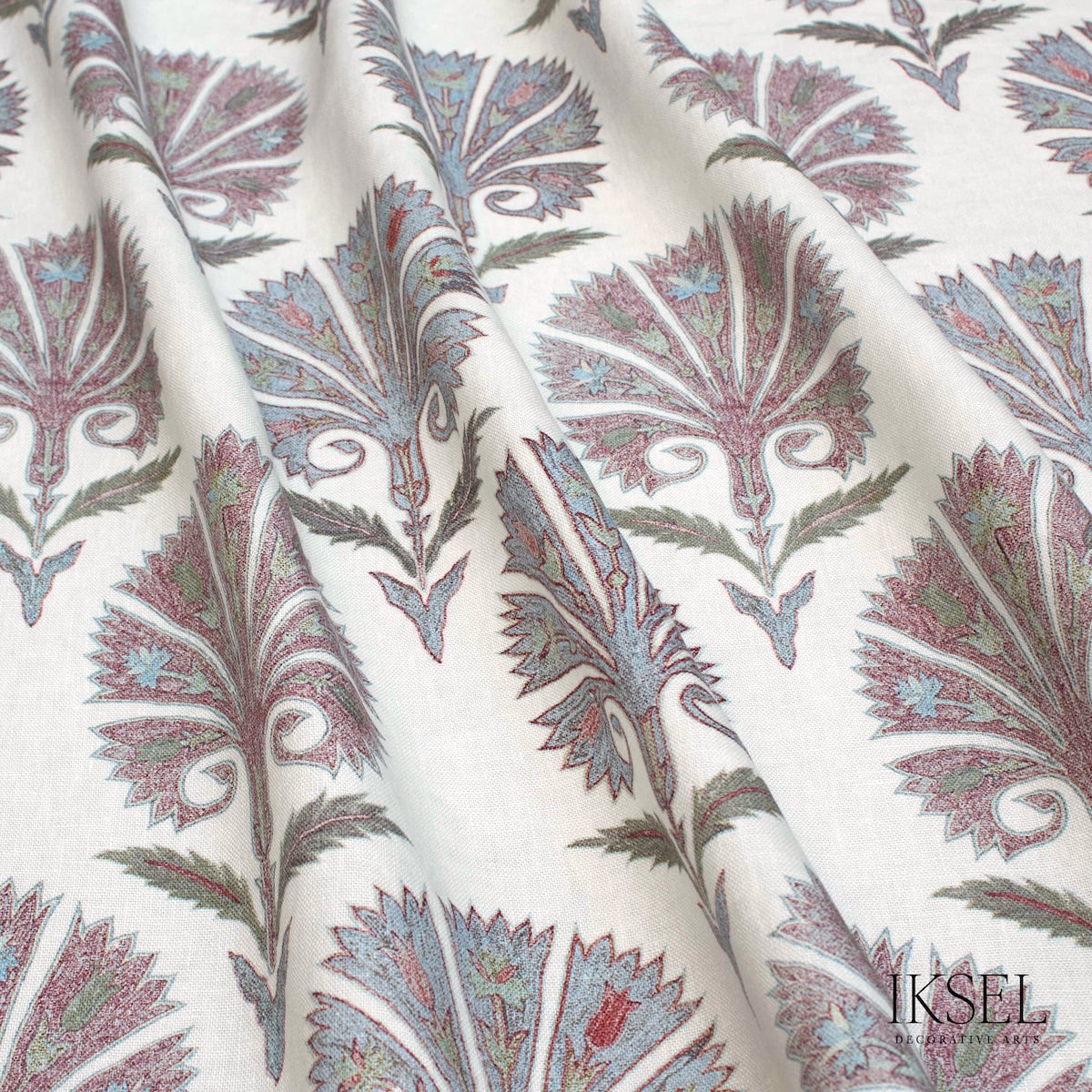 Schumacher RF501CR51 SUZANI CARNATION in NATTIER Fabric - IK