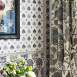 Schumacher RF502CR54 SUZANI PAISLEY in BLUES Fabric - IKSEL
