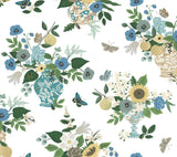 Rifle Paper Co. RF7401 Flower Studies Blue Wallpaper