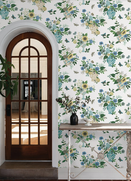 Rifle Paper Co. RF7401 Flower Studies Blue Wallpaper