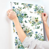 Rifle Paper Co. RF7401 Flower Studies Blue Wallpaper