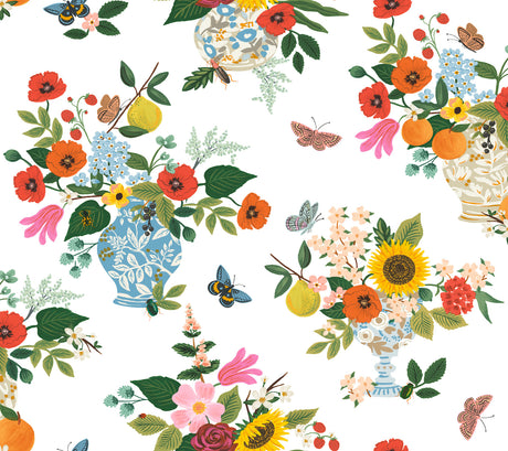 Rifle Paper Co. RF7402 Flower Studies Bright Wallpaper