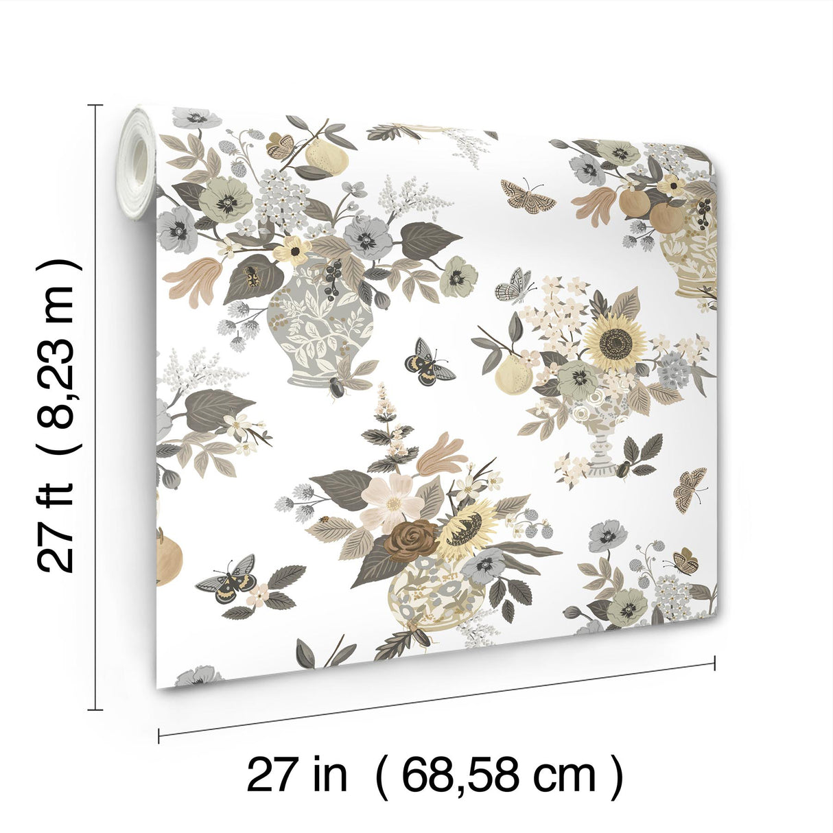 Rifle Paper Co. RF7403 Flower Studies Linen Wallpaper