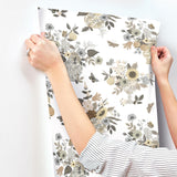 Rifle Paper Co. RF7403 Flower Studies Linen Wallpaper
