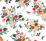 Rifle Paper Co. RF7404 Flower Studies Rose Wallpaper