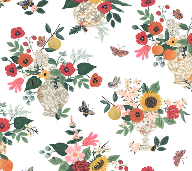 Rifle Paper Co. RF7404 Flower Studies Rose Wallpaper