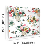Rifle Paper Co. RF7404 Flower Studies Rose Wallpaper