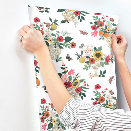 Rifle Paper Co. RF7404 Flower Studies Rose Wallpaper