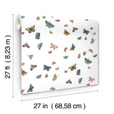 Rifle Paper Co. RF7411 Butterfly House White Wallpaper