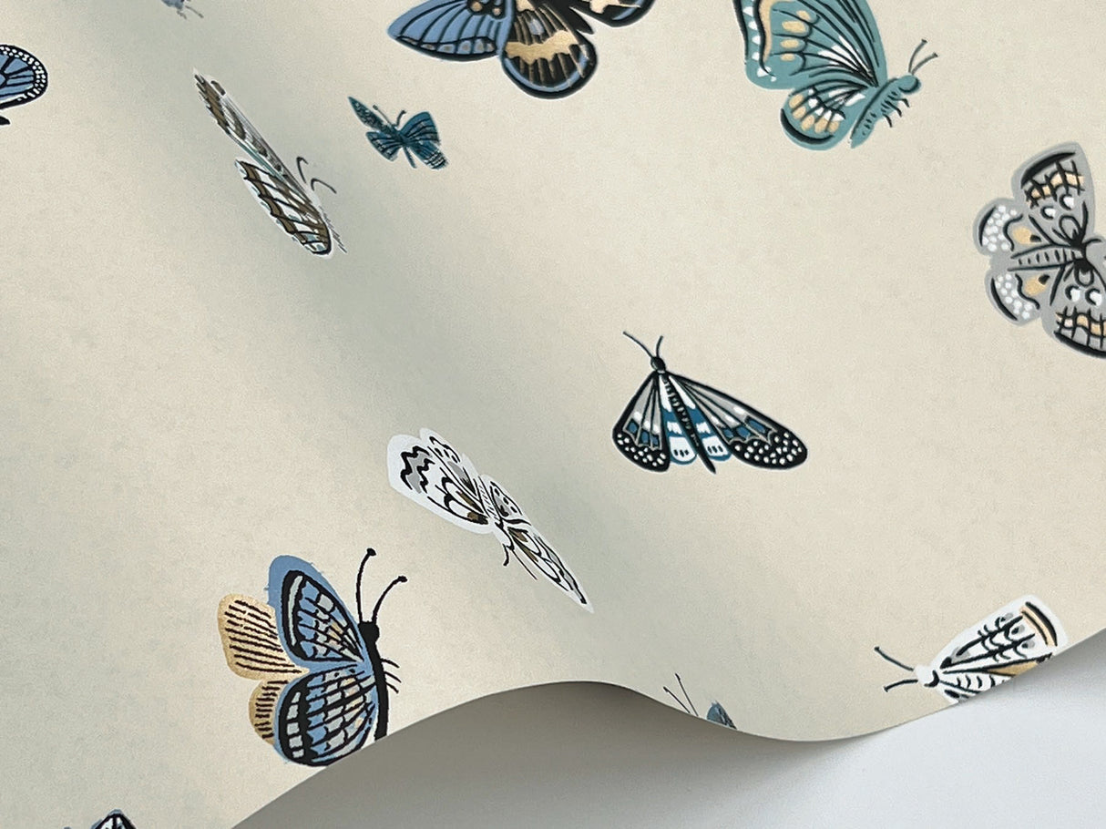 Rifle Paper Co. RF7412 Butterfly House Linen Wallpaper