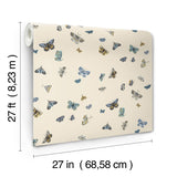 Rifle Paper Co. RF7412 Butterfly House Linen Wallpaper