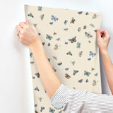 Rifle Paper Co. RF7412 Butterfly House Linen Wallpaper