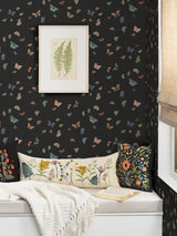 Rifle Paper Co. RF7413 Butterfly House Black Wallpaper