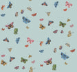 Rifle Paper Co. RF7414 Butterfly House Light Blue Wallpaper