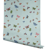 Rifle Paper Co. RF7414 Butterfly House Light Blue Wallpaper