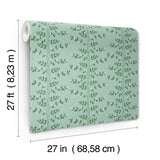 Rifle Paper Co. RF7421 Climbing Vine Soft Teal Wallpaper