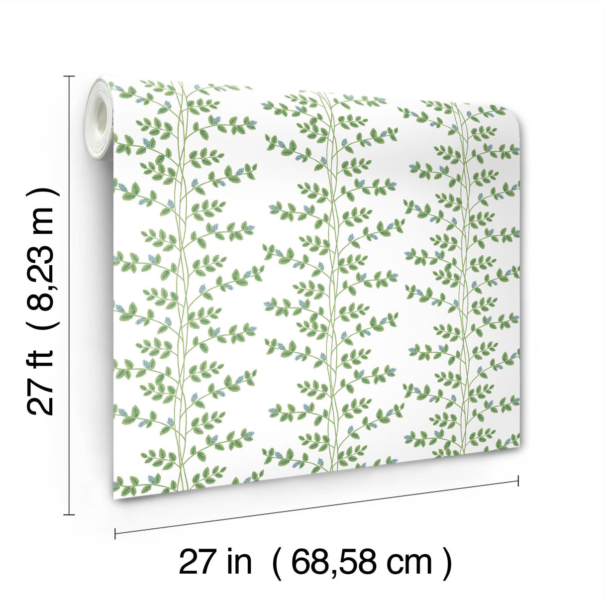 Rifle Paper Co. RF7425 Climbing Vine Blue Wallpaper