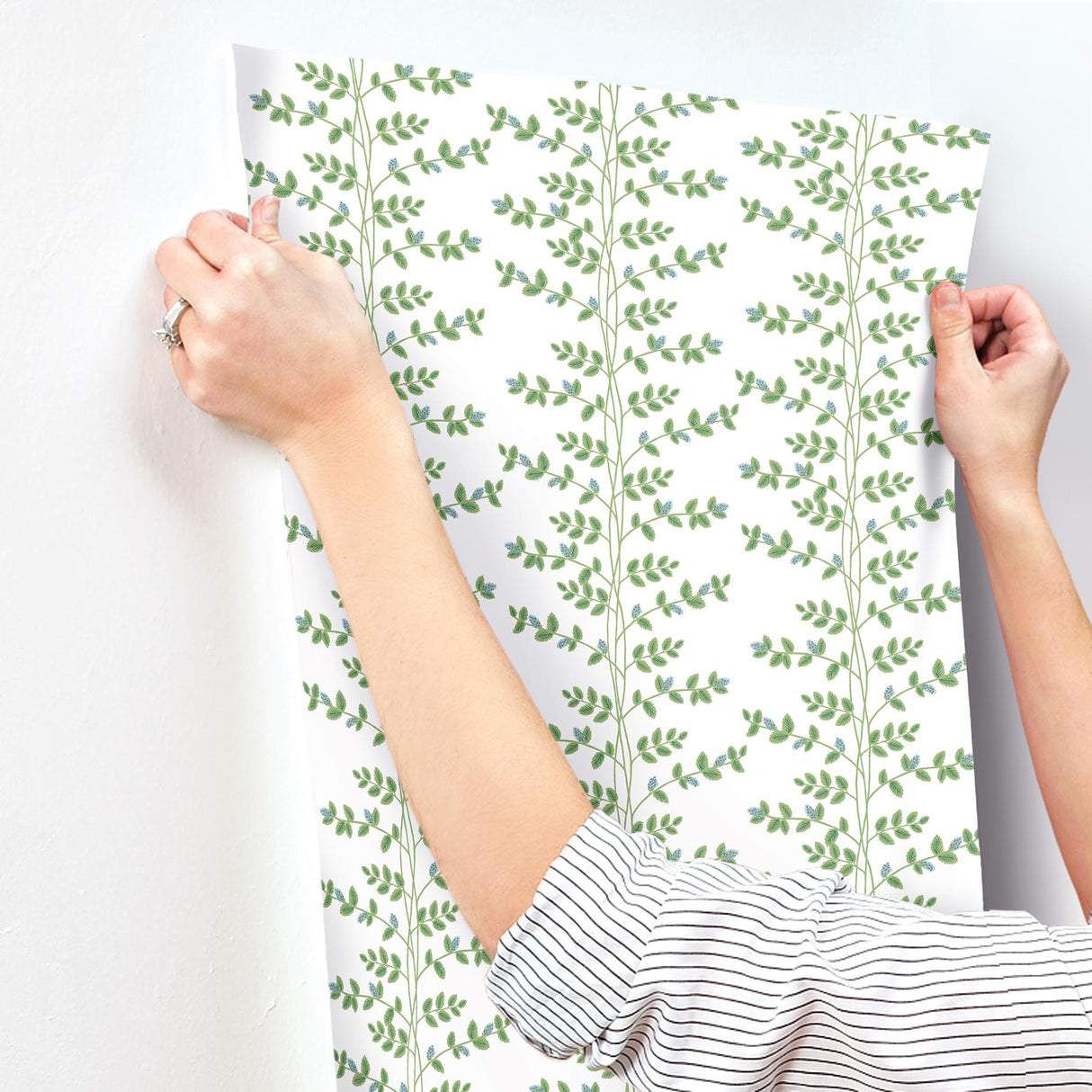 Rifle Paper Co. RF7425 Climbing Vine Blue Wallpaper