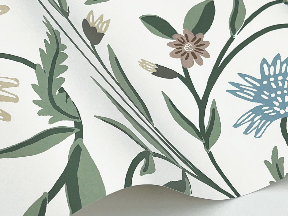 Rifle Paper Co. RF7433 Aster Wallpaper - Eade's Wallpaper