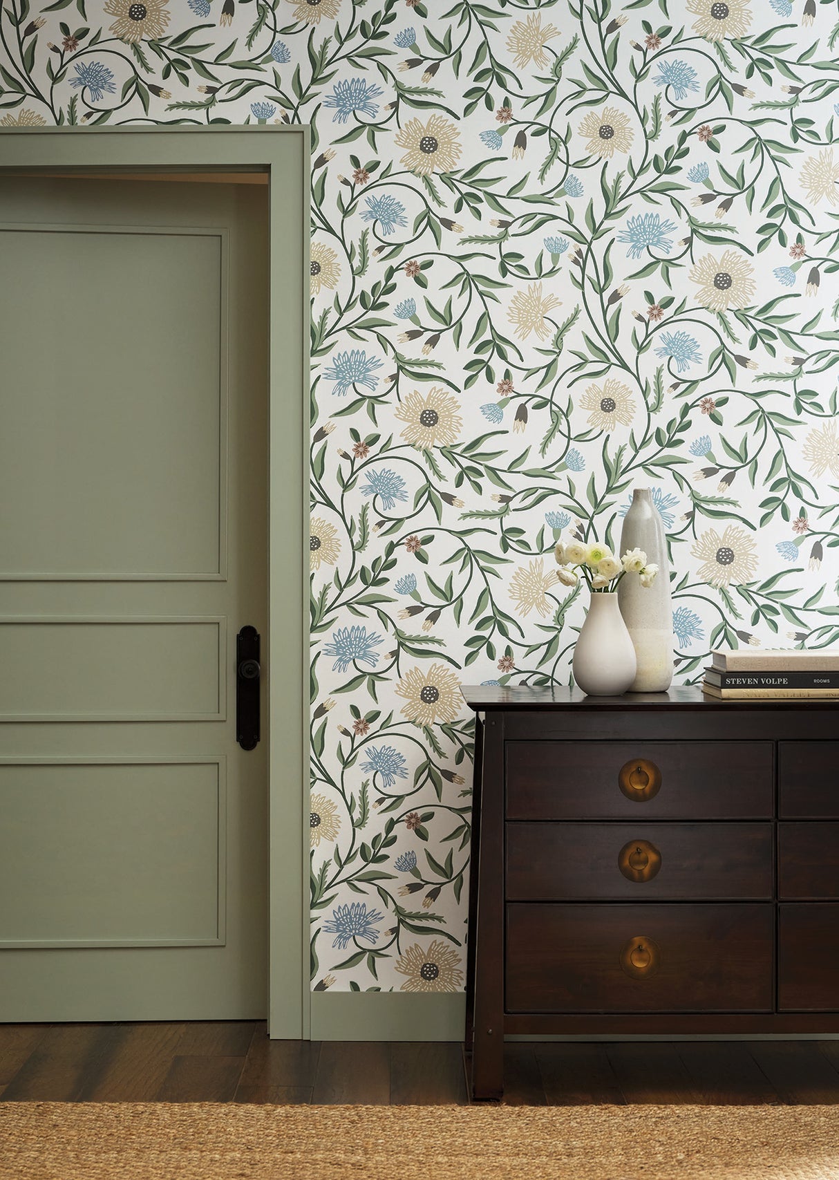 Rifle Paper Co. RF7431 Aster White Wallpaper