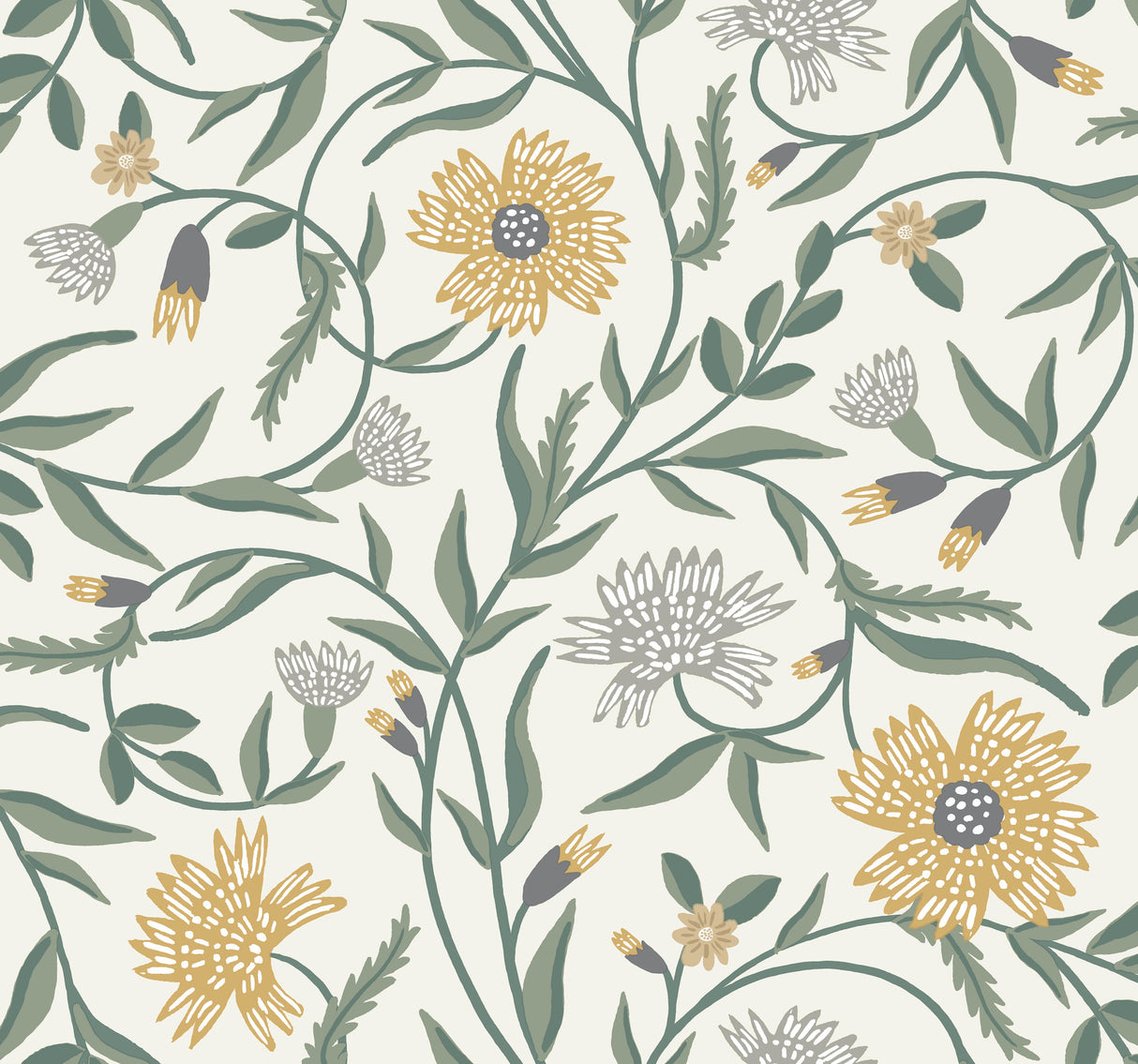 Rifle Paper Co. RF7432 Aster Gold Wallpaper