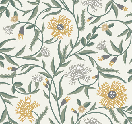 Rifle Paper Co. RF7432 Aster Gold Wallpaper