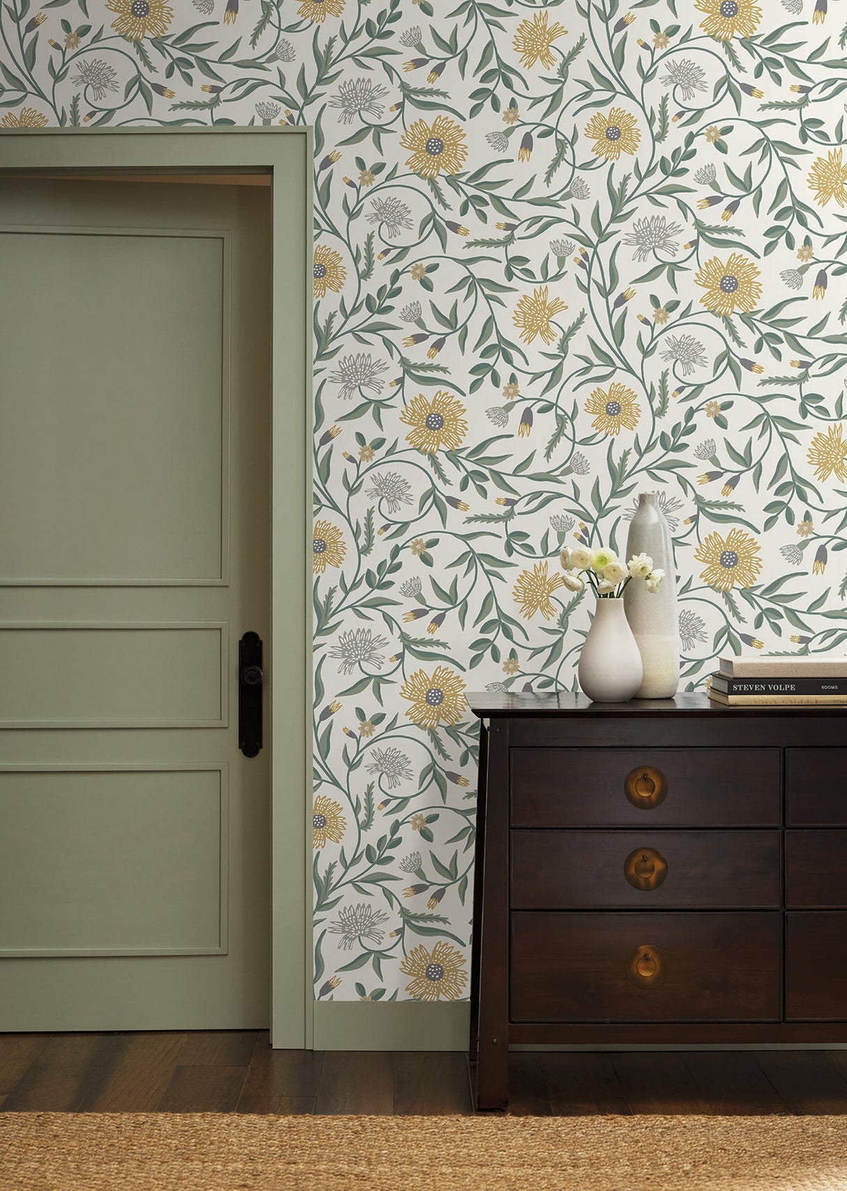Rifle Paper Co. RF7432 Aster Gold Wallpaper