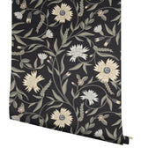 Rifle Paper Co. RF7434 Aster Black Wallpaper