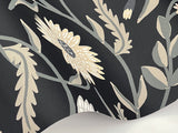 Rifle Paper Co. RF7434 Aster Black Wallpaper