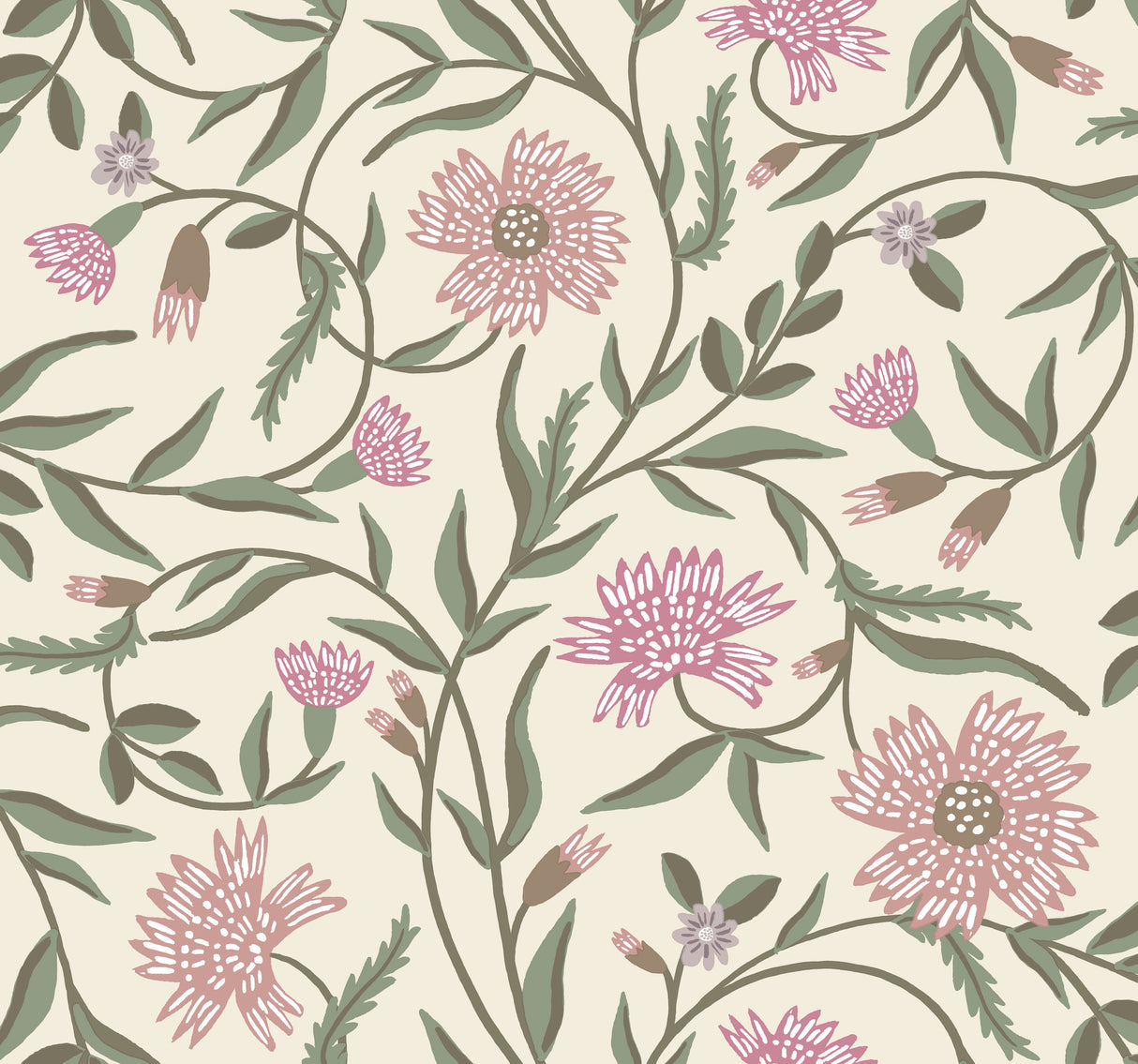 Rifle Paper Co. RF7436 Aster Rose Wallpaper
