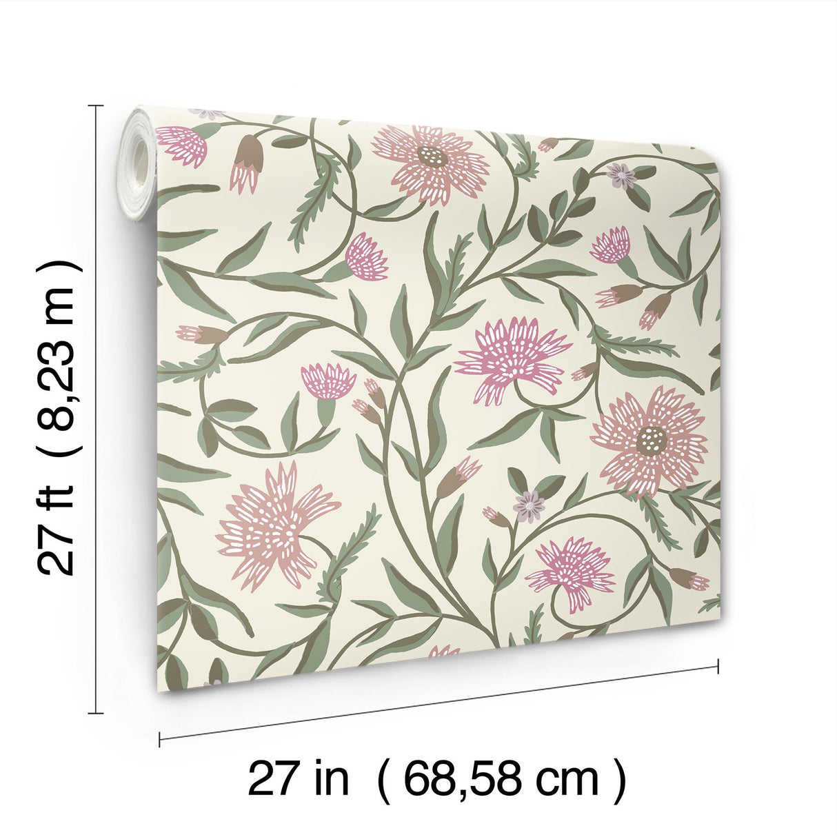Rifle Paper Co. RF7436 Aster Rose Wallpaper