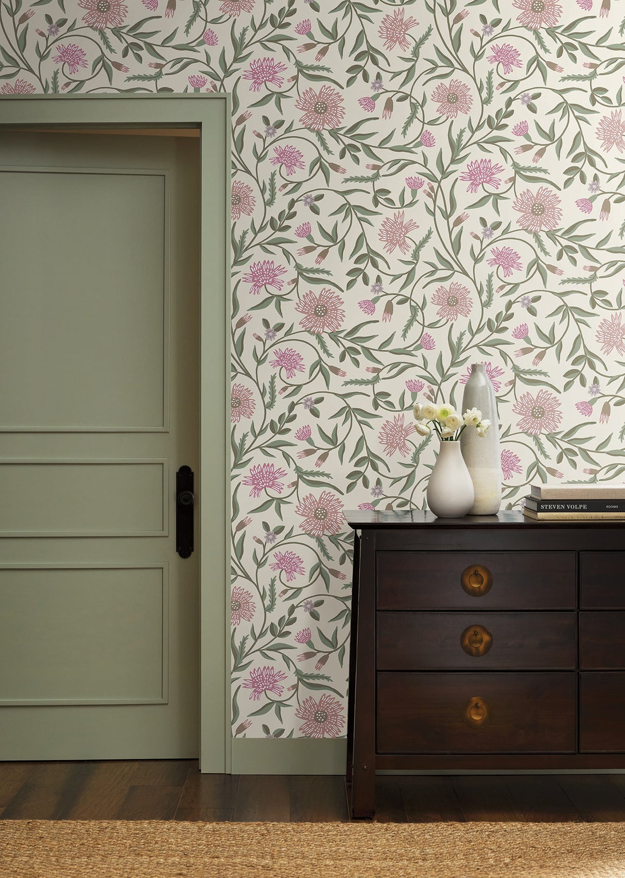 Rifle Paper Co. RF7436 Aster Rose Wallpaper