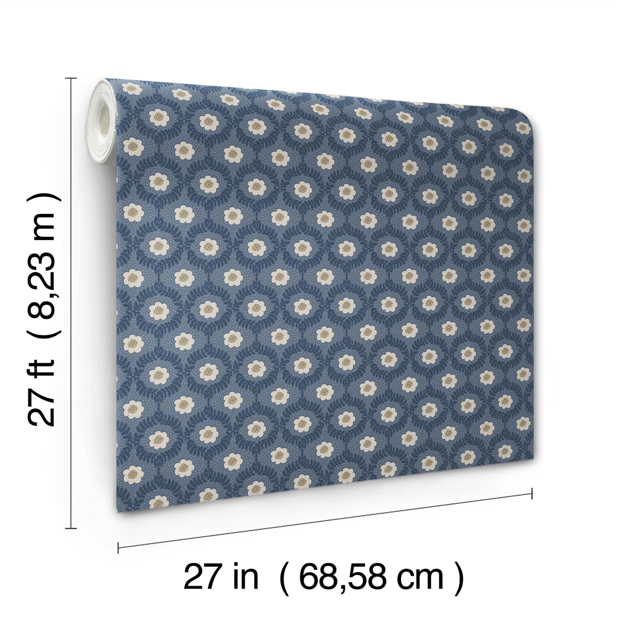 Rifle Paper Co. RF7441 Emma Navy Wallpaper