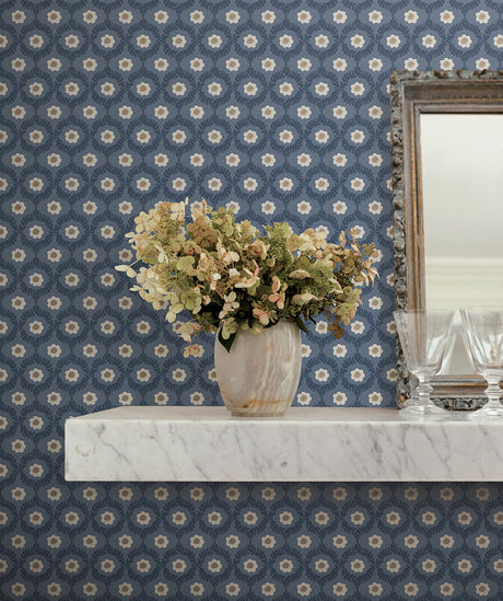 Rifle Paper Co. RF7441 Emma Navy Wallpaper