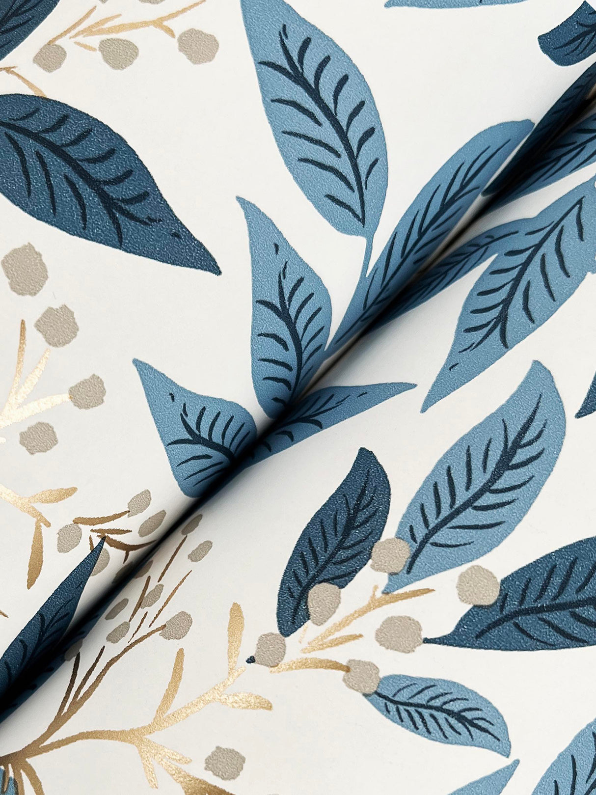 Rifle Paper Co. RF7461 Willowberry Blue Wallpaper