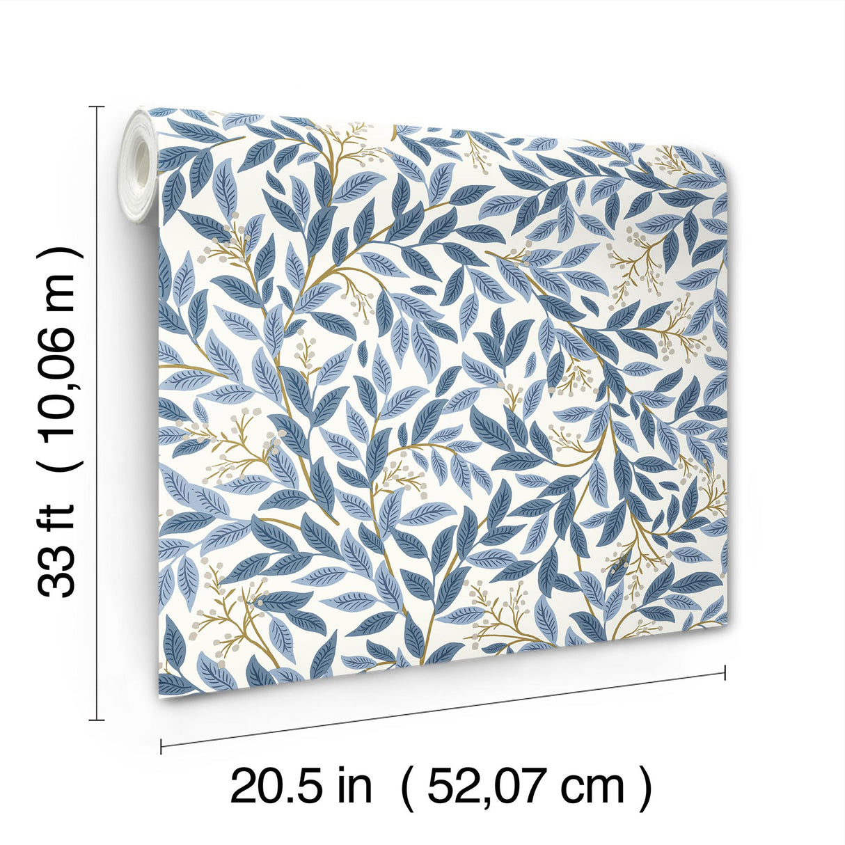Rifle Paper Co. RF7461 Willowberry Blue Wallpaper
