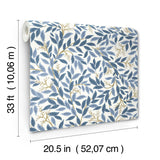 Rifle Paper Co. RF7461 Willowberry Blue Wallpaper