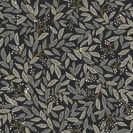 Rifle Paper Co. RF7462 Willowberry Black Wallpaper