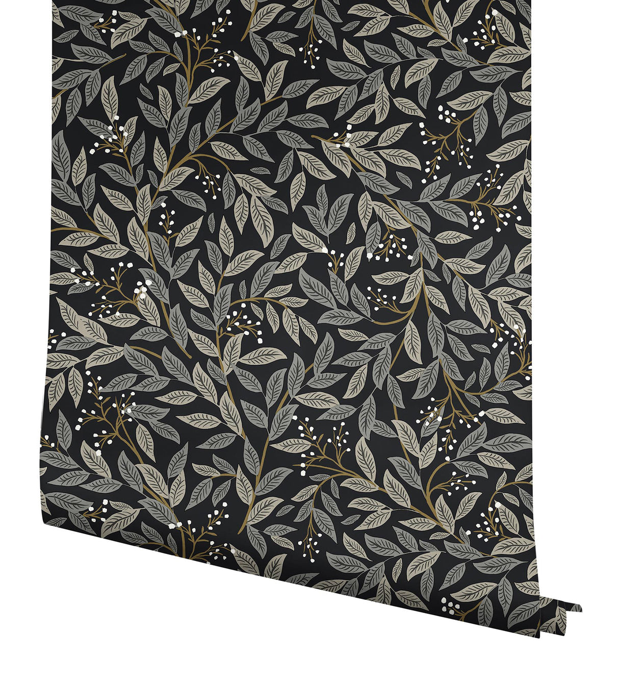 Rifle Paper Co. RF7462 Willowberry Black Wallpaper