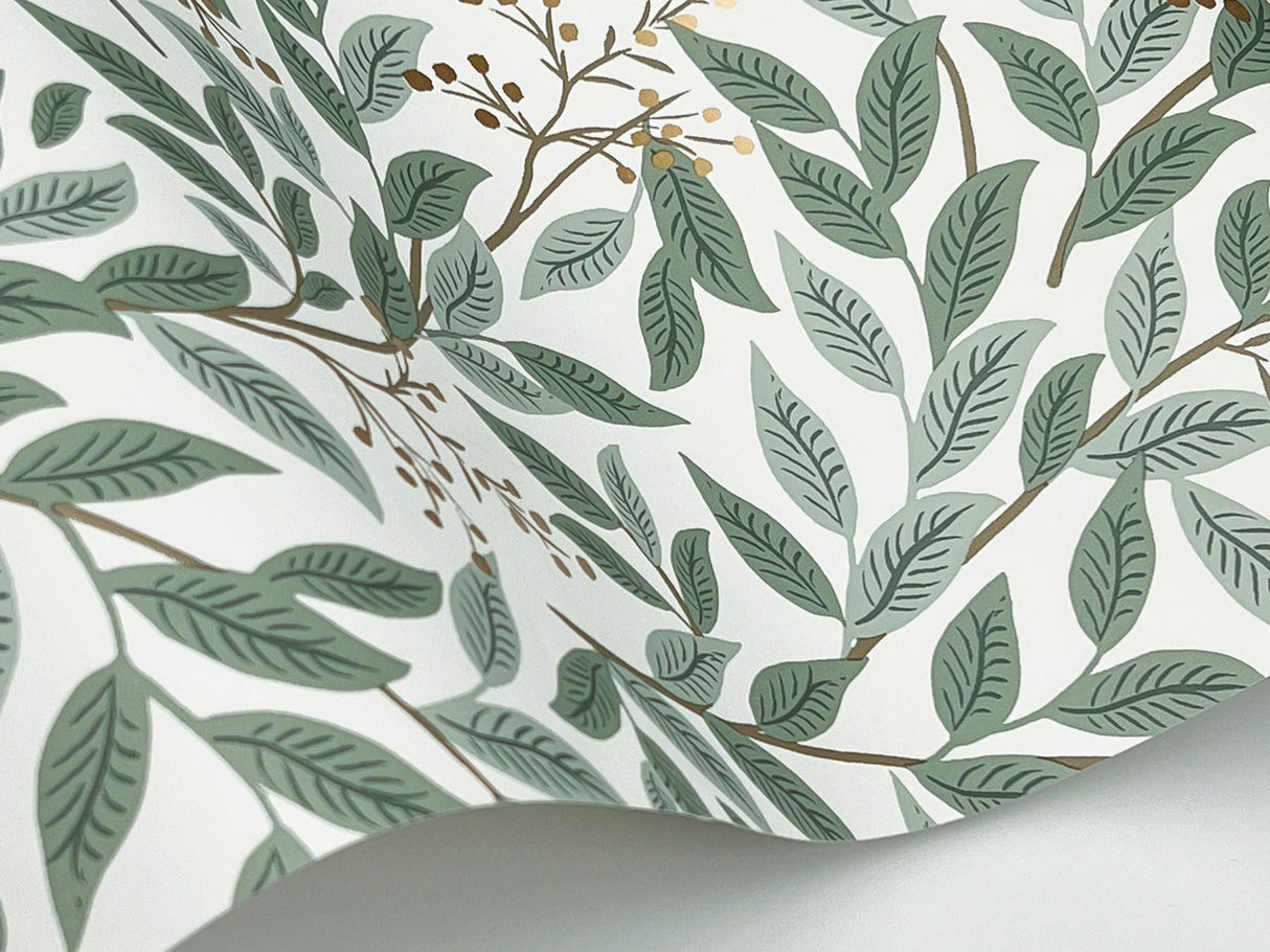 Rifle Paper Co. RF7465 Willowberry Sage Wallpaper