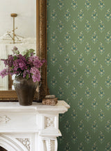 Rifle Paper Co. RF7471 Paisley Green Wallpaper