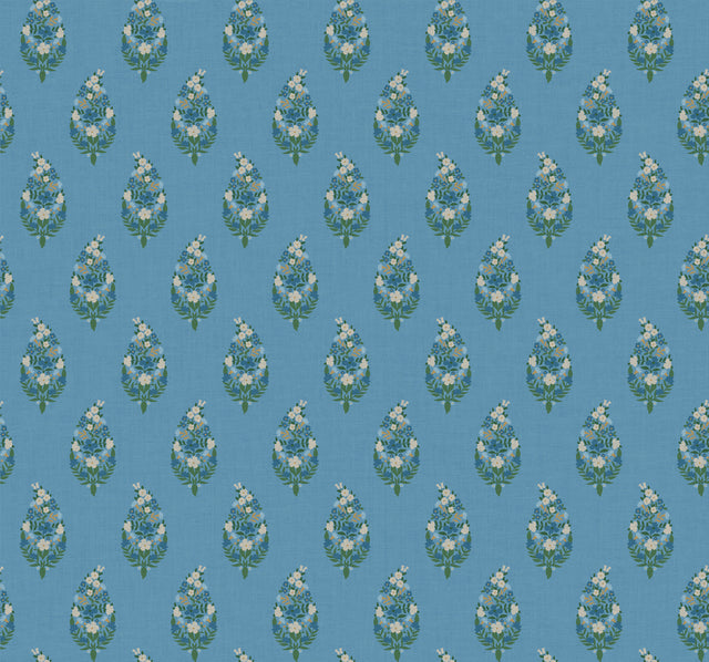 Rifle Paper Co. RF7473 Paisley Blue Wallpaper