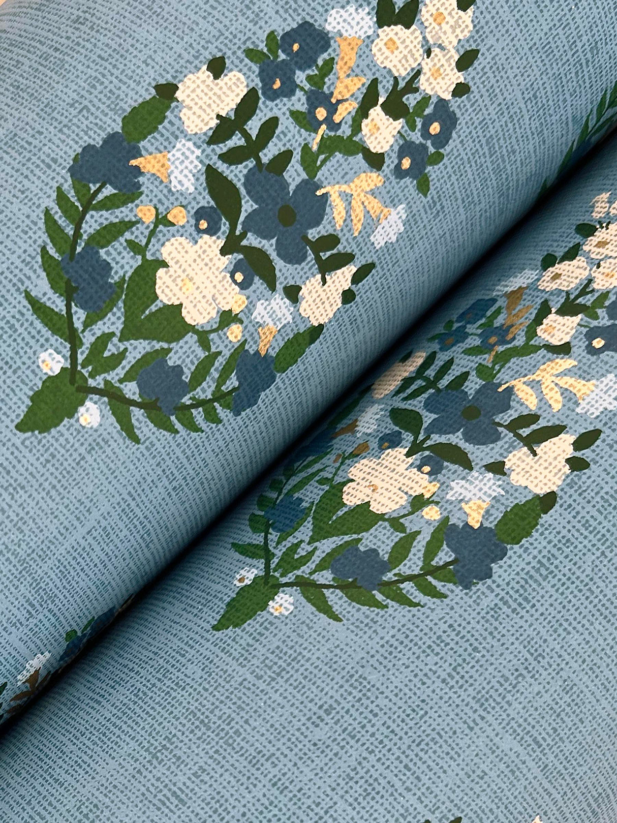 Rifle Paper Co. RF7473 Paisley Blue Wallpaper