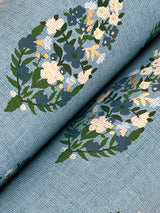 Rifle Paper Co. RF7473 Paisley Blue Wallpaper